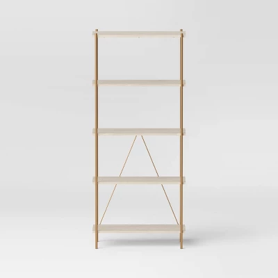 72" Elowen 5 Shelf Bookcase - Threshold™ 2 72" Elowen 5 Shelf Bookcase - Threshold™ - Image 2