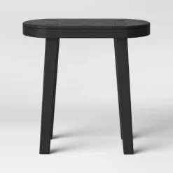Woodland Carved Wood Accent Table - Black - Threshold -Furniture Sales Store GUEST 028d936f c1e9 49b0 a030 2e6b1194a496