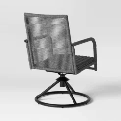 2pc Granby Padded Wicker Outdoor Patio Dining Chairs Swivel Chairs Gray - Threshold™ -Furniture Sales Store GUEST 02fa95a9 1941 4d79 b020 464fa9002c2a