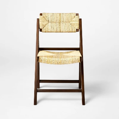 Set Of 2 Folding Woven Dining Chairs Dark Brown - Threshold™ Designed With Studio McGee 2 Set Of 2 Folding Woven Dining Chairs Dark Brown - Threshold™ Designed With Studio McGee - Image 2