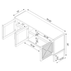 Withania Media Stand For TVs Up To 55" - Threshold™: Entertainment Center, Cable Management, Wood Composite -Furniture Sales Store GUEST 05456dcd 1af8 4a9a 8a4f cb6a1c3e79d1