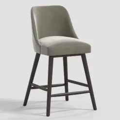 Geller Counter Height Barstool In Shiny Velvet - Threshold™ -Furniture Sales Store GUEST 05ce6917 c9f0 44a0 b5ab e186844e72cd