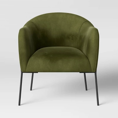 Gladden Rounded Back Anywhere Chair Dark Green - Threshold™ 2 Gladden Rounded Back Anywhere Chair Dark Green - Threshold™ - Image 2