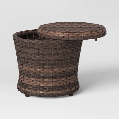 Halsted 5pc Wicker Small Space Patio Furniture Set - Threshold 8 Halsted 5pc Wicker Small Space Patio Furniture Set - Threshold - Image 8