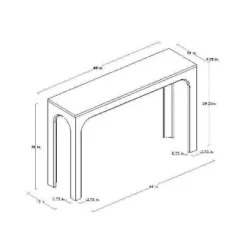 Thetford Console Table Gray - Threshold™ Designed With Studio McGee 11 Thetford Console Table Gray - Threshold™ Designed With Studio McGee -Furniture Sales Store GUEST 094e781e 9ba9 4573 90e2 20870689eed5