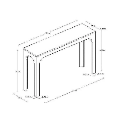 Thetford Console Table Gray - Threshold™ Designed With Studio McGee 6 Thetford Console Table Gray - Threshold™ Designed With Studio McGee - Image 6
