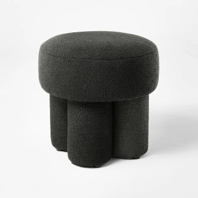 Boucle Fully Upholstered Accent Ottoman Stool - Threshold™ 1 Boucle Fully Upholstered Accent Ottoman Stool - Threshold™