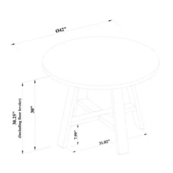 42" Linden Round Wood Dining Table - Threshold™ Designed With Studio McGee -Furniture Sales Store GUEST 0c000735 3d37 445d 864f 66166a58d562