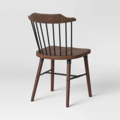 Delway Curved Back Mixed Material Dining Chair Walnut - Threshold™ -Furniture Sales Store GUEST 0d2d8049 ce91 4666 9215 7046a869d02c