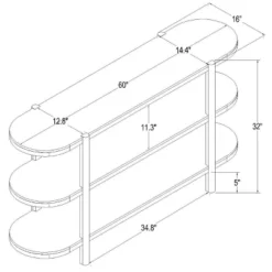 32" Portola Hills 3 Shelf Horizontal Bookcase - Threshold™ Designed With Studio McGee -Furniture Sales Store GUEST 10224a77 9df4 4dff 8a55 6ba2c16aea4a