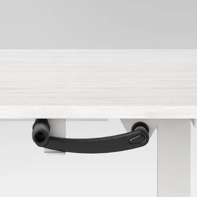 Loring Manual Height Adjustable Standing Desk White - Threshold™ 3 Loring Manual Height Adjustable Standing Desk White - Threshold™ - Image 3