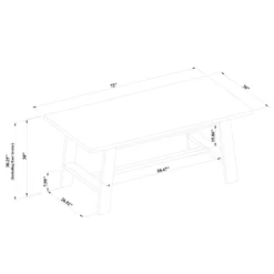 72" Linden Rectangular Wood Dining Table Black - Threshold™ Designed With Studio McGee -Furniture Sales Store GUEST 14a58017 55c6 43fd 9292 f84cbf4e43de