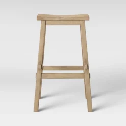 Halifax Farmhouse Wood Barstool - Threshold -Furniture Sales Store GUEST 1b06258a e3c0 48cc a387 5647345572c1