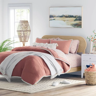 Queen/Full Arched Headboard Natural - Threshold™ 1 Queen/Full Arched Headboard Natural - Threshold™