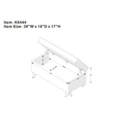 Shelton Tufted Top Storage Ottoman - Gray - Threshold™: Upholstered Rectangular Furniture With Lid -Furniture Sales Store GUEST 1de04f25 e56a 48dc ac86 7babdde8a1a9