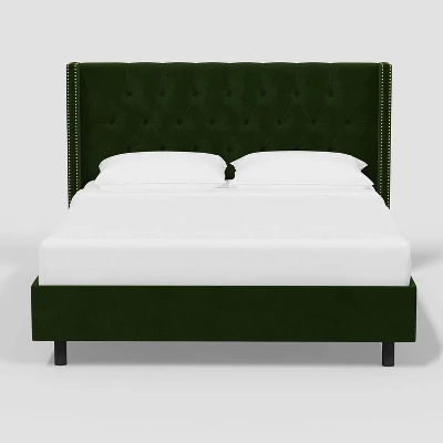 Louis Wingback Platform Bed In Luxe Velvet - Threshold™ 1 Louis Wingback Platform Bed In Luxe Velvet - Threshold™