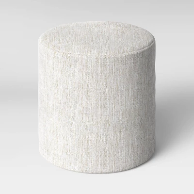 Bodrum Round Upholstered Ottoman - Threshold™ 2 Bodrum Round Upholstered Ottoman - Threshold™ - Image 2