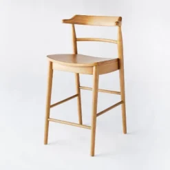 Kaysville Curved Back Wood Counter Height Barstool - Threshold™ Designed With Studio McGee -Furniture Sales Store GUEST 2155e535 1936 45f3 b994 efad299aa5d4