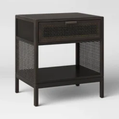 Minsmere Caned Accent Table With Drawer - Threshold™ -Furniture Sales Store GUEST 23659c74 8dfe 46e6 9a26 29fa08c881e2