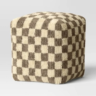 Checkerboard Pouf - Threshold™ 1 Checkerboard Pouf - Threshold™