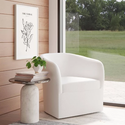 Rhea Swivel Chair In Velvet - Threshold™ 7 Rhea Swivel Chair In Velvet - Threshold™ - Image 7