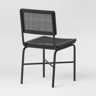 Errol Cane And Wood Dining Chair With Metal Legs Black - Threshold™ 3 Errol Cane And Wood Dining Chair With Metal Legs Black - Threshold™ - Image 3