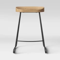 Hull Low Back Wood/Metal Counter Height Barstool - Threshold™ -Furniture Sales Store GUEST 27d7dada 30d1 4350 9551 7706cbd95c62