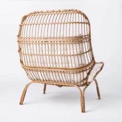 Wicker & Metal Outdoor Patio Chair, Egg Chair Natural - Threshold™ Designed With Studio McGee 9 Wicker & Metal Outdoor Patio Chair, Egg Chair Natural - Threshold™ Designed With Studio McGee -Furniture Sales Store GUEST 28382aa6 dee2 4001 9b12 305562e94096