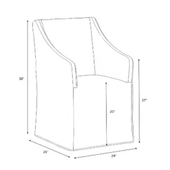 Replacement Slipcover Only For Sloped Arm Dining Chair - Threshold™ -Furniture Sales Store GUEST 2a266694 a6a5 44e1 b50e 8aa03f1cfc5d