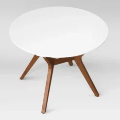 42" Emmond Mid-Century Modern Round Dining Table Natural/White - Threshold™ -Furniture Sales Store GUEST 2e4890a6 6444 4678 8675 60fb740547a7