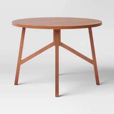 42" Clarksburg Round Dining Table Brown - Threshold™ 2 42" Clarksburg Round Dining Table Brown - Threshold™ - Image 2