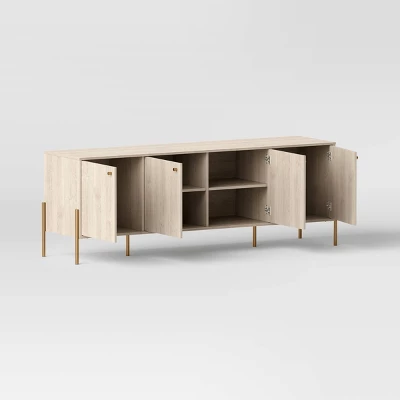 60" Elowen 4 Door TV Stand For TVs Up To 60" - Threshold™ 2 60" Elowen 4 Door TV Stand For TVs Up To 60" - Threshold™ - Image 2