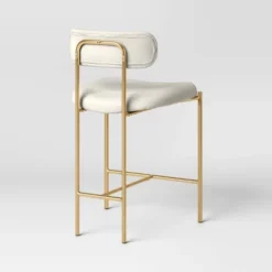 Orion Luxe Backed Counter Height Barstool With Brass Legs Gray Velvet - Threshold™ 7 Orion Luxe Backed Counter Height Barstool With Brass Legs Gray Velvet - Threshold™ -Furniture Sales Store GUEST 33b10d11 4ac6 416d b941 181159cfc112