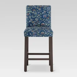 30" Parsons Barstool Bandana Blue Floral - Threshold™