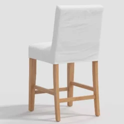 Nazanin Slipcover Counter Height Barstool Twill White - Threshold™ -Furniture Sales Store GUEST 39492191 5298 4370 b788 c7150e0059c3