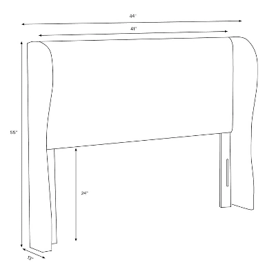 Tufted Velvet Upholstered Wingback Headboard - Skyline Furniture 6 Tufted Velvet Upholstered Wingback Headboard - Skyline Furniture - Image 6