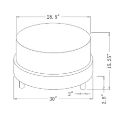 Wilmington Upholstered Round Ottoman - Threshold™ Designed With Studio McGee -Furniture Sales Store GUEST 3f6db74d 2bd4 48b0 b8fe aa2b70f9f756