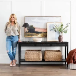 East Bluff Woven Drawer Console Table - Threshold™ Designed With Studio McGee -Furniture Sales Store GUEST 3fbfc6cc 1762 479f 85f6 5816e3ff493f