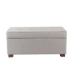 Shelton Tufted Top Storage Ottoman - Gray - Threshold™: Upholstered Rectangular Furniture With Lid
