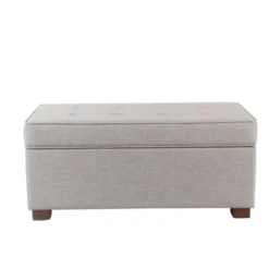 Furniture Sales Store 15 Shelton Tufted Top Storage Ottoman - Gray - Threshold™: Upholstered Rectangular Furniture With Lid