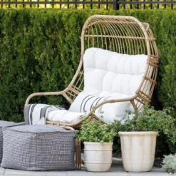 Wicker & Metal Outdoor Patio Chair, Egg Chair Natural - Threshold™ Designed With Studio McGee 12 Wicker & Metal Outdoor Patio Chair, Egg Chair Natural - Threshold™ Designed With Studio McGee -Furniture Sales Store GUEST 43d39af8 5fec 4d59 8397 add61bd8f0c8