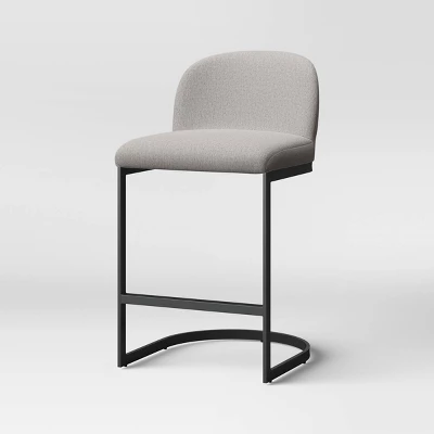 2pk Jules Cantilever Armless Upholstered Counter Height Barstool - Threshold™ 3 2pk Jules Cantilever Armless Upholstered Counter Height Barstool - Threshold™ - Image 3