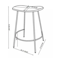 Clarkston Metal Counter Height Barstool With Upholstered Seat - Threshold™ Designed With Studio McGee -Furniture Sales Store GUEST 4885107a 6772 41f5 9ad6 fc0ad1308044