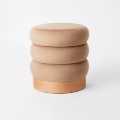 Clarkdale Channel Tufted Ottoman With Wood Base - Threshold™ Designed With Studio McGee -Furniture Sales Store GUEST 49c40f06 ce24 490b b665 fce10ad00f8a