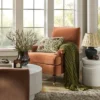 Mercer Rolled Upholstered Armchair With Casters - Threshold™ Designed With Studio McGee