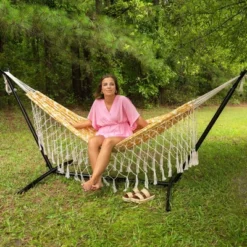 10' Bryant T-Spun Fringe Outdoor Fabric Hammock Dark Yellow - Threshold™: Weather-Resistant, No Stand -Furniture Sales Store GUEST 514a9aac 23e8 45d5 9e5e 598ad541f69c