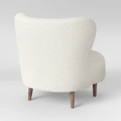 Maxton Modern Faux Sherling Wingback Chair White - Threshold™ -Furniture Sales Store GUEST 51fa4292 baf8 4dab bb54 e98087186e68