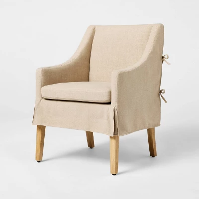 Camas Slipcover Dining Chair Khaki - Threshold™ Designed With Studio McGee 2 Camas Slipcover Dining Chair Khaki - Threshold™ Designed With Studio McGee - Image 2