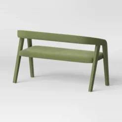 Lana Curved Back Upholstered Dining Bench Olive Green Velvet - Threshold™ -Furniture Sales Store GUEST 544fc6aa cc08 486b b79b afcfc5ff936b