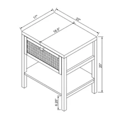 Palmdale Nightstand Woven 1 Drawer Natural - Threshold™ Designed With Studio McGee -Furniture Sales Store GUEST 550d6465 ce76 4b84 aecc 7d7a65f14b62